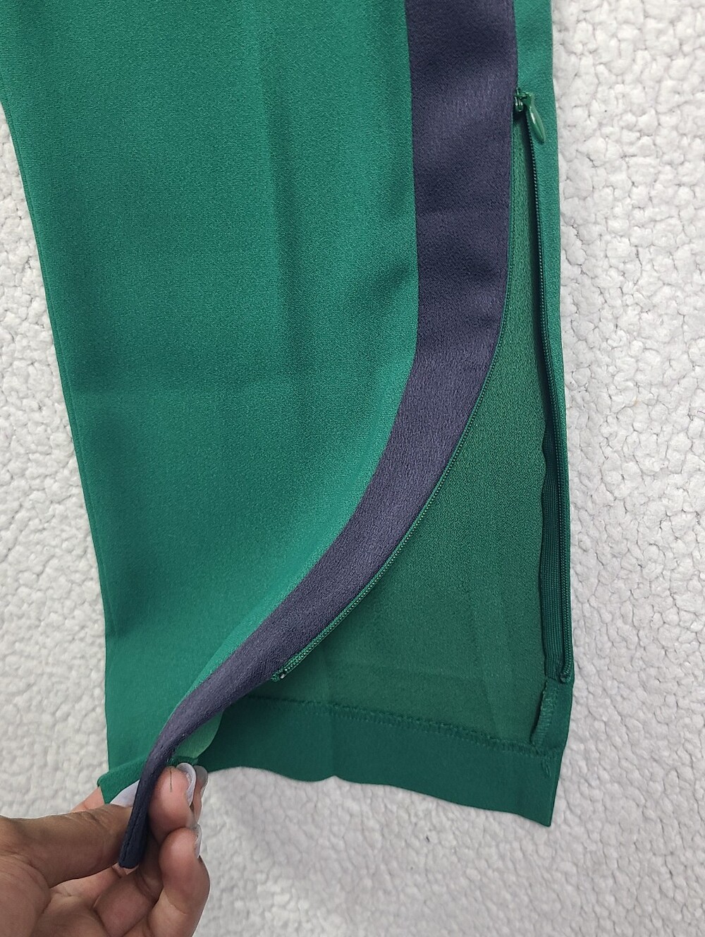 Ann Taylor Green Side Stripe Ankle Dress Pants Small S - Picture 9 of 13